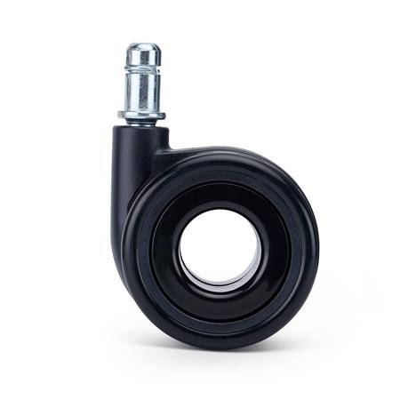 5x Rodas AERO para Cadeiras de Escritório 11x50 mm, Resistentes e Silenciosas, Preto