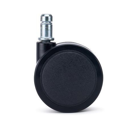 5x Rodas para Cadeiras de Escritório LYRA 11x50 mm, Design Minimalista, Cor Preto