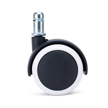 5x Rodas para Cadeiras de Escritório CLASS 11x50 mm, Design Moderno, Cor Branco