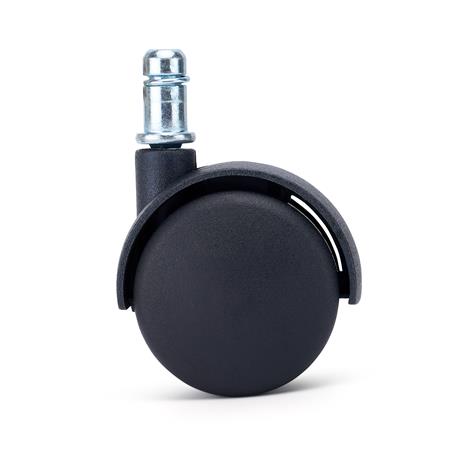 5x Rodas MOVE para Cadeiras de Escritório 11x50 mm, Com Travão, Cor Preto