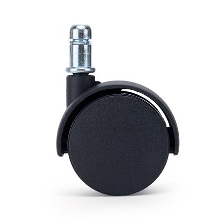 5x Rodas MOVE para Cadeiras de Escritório 11x50 mm, Borda Plana, Cor Preto
