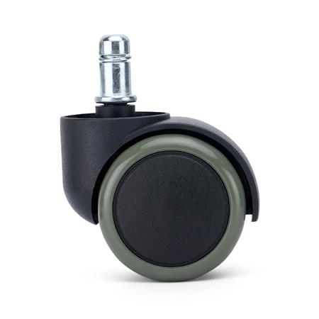 5x Rodas para Cadeiras de Escritório VELO 11x50 mm, Elegância e Fluidez, Cor Cinzento