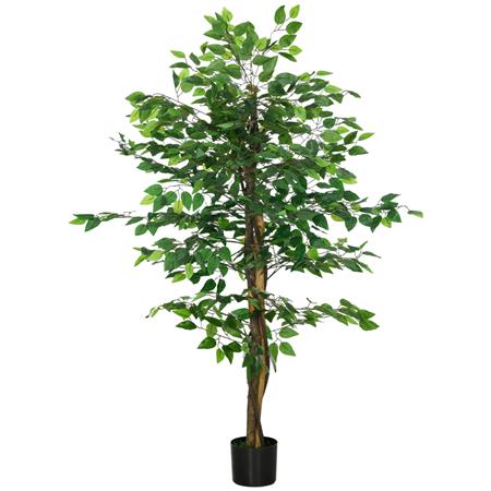 Planta de Escritório VIRA, Ficus com 150 cm de altura, com 882 Folhas, Verde