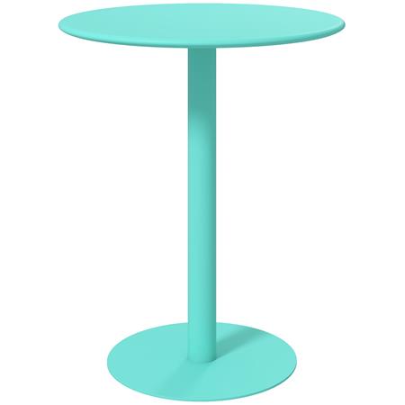 Mesa de Reuniões PRIKA, Adequada para Uso Interior e Exterior, Estrutura de Aço, Cor Verde
