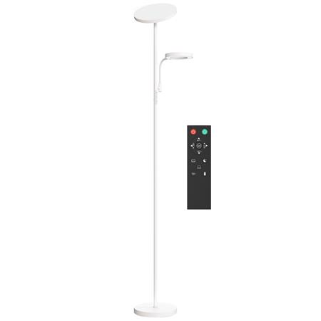 Candeeiro de Escritório ZENLUX, Luminosidade Regulável, Comando à Distância, Cor Branco