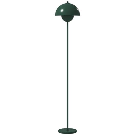 Candeeiro de Escritório IDEON, Abajur Semicircular com Interruptor de Pé, Cor Verde