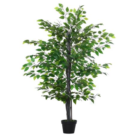 Planta de Escritório BLOOM, Ficus com 145 cm de Altura, com 756 Folhas, Cor Verde