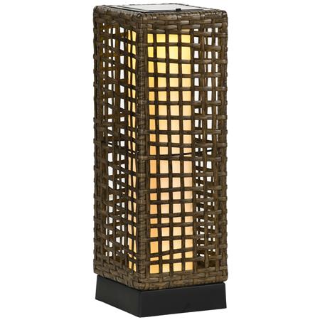 Candeeiro Solar de Escritório NEXO, com Painel de Carregamento, Altura de 46 cm, Cor Castanho
