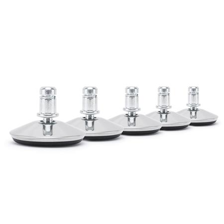 5x Pés para Cadeiras de Escritório METAL, Design Elegante e Funcional