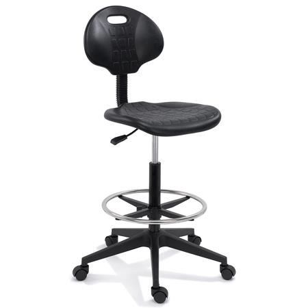 Banco de Trabalho CORE, Apoio para os Pés Ajustável, Material Antiestático, Cor Preto