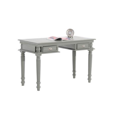 Mesa LUCAS, Estilo Clássico, Dimensões 130x82,5x60cm, Em Madeira, Cor Cinza Escuro