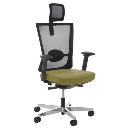 Cadeira Ergonómica NILO PRO, 100% Ajustável, Excelente Qualidade, Uso 8 horas, Verde