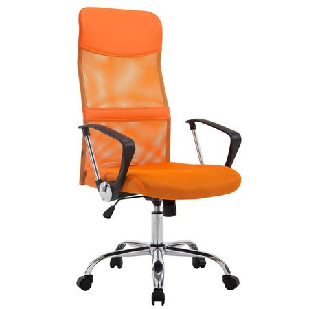 Cadeira de escritório ASPEN XL, Malha respirável, assento acolchoado e até 150 kg, Cor Laranja
