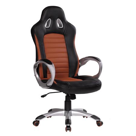 Cadeira gaming MUSAKU, design moderno e conforto cor castanho