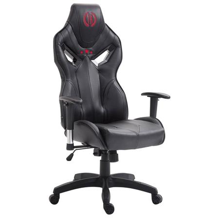 Cadeira Gaming HAMIL PELE, Mecanismo de Balanço, Grosso Acolchoado, Em Preto