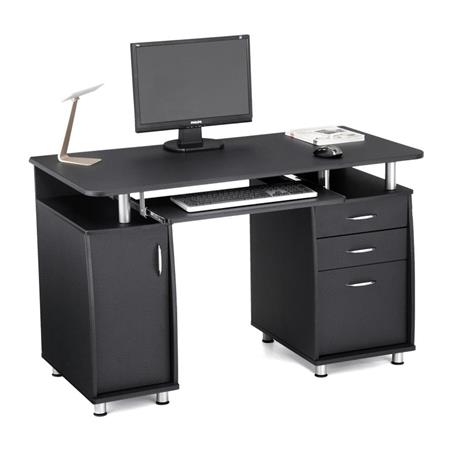 Mesa de Design MOKE, Dimensões 121x60x76cm, Prática, Em Madeira,Cor Preto