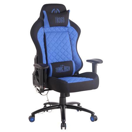 Cadeira gaming COPSE PANO, Função de Aquecimento e Massagem, Em Preto / Azul
