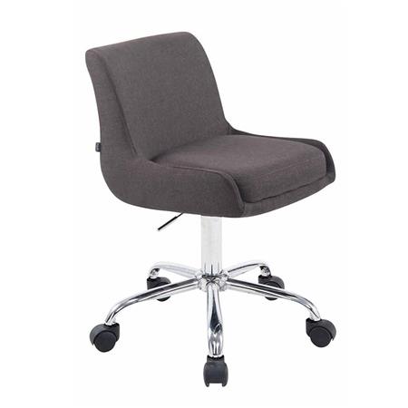 Cadeira de Escritório ASIA PANO, Base Metálica, Design Moderno, Cor Cinza Escuro