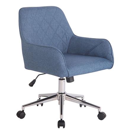 Cadeira de Escritório DARY PANO, Estructura Metálica, Em Cor Azul