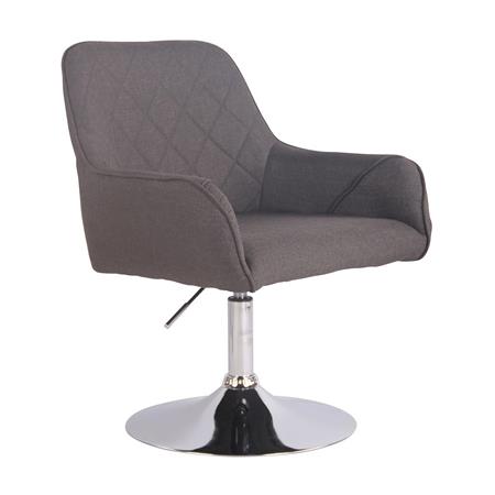 Cadeira de Escritório DARY BASE PANO, Estructura Metálica, Em Cor Cinza Escuro