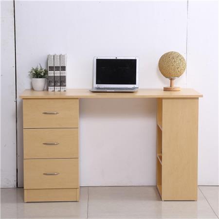 Mesa de Computador LIAM, Dimensões 120x49x72 cm, Em Madeira, Cor Castanho