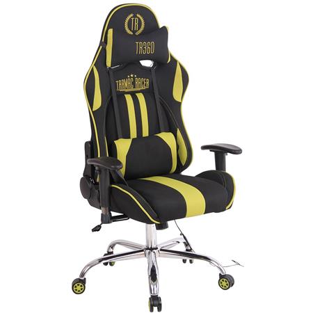 Cadeira Gaming INDY PANO, Encosto Reclinável, Almofada Lombar e Cervical, Em Verde